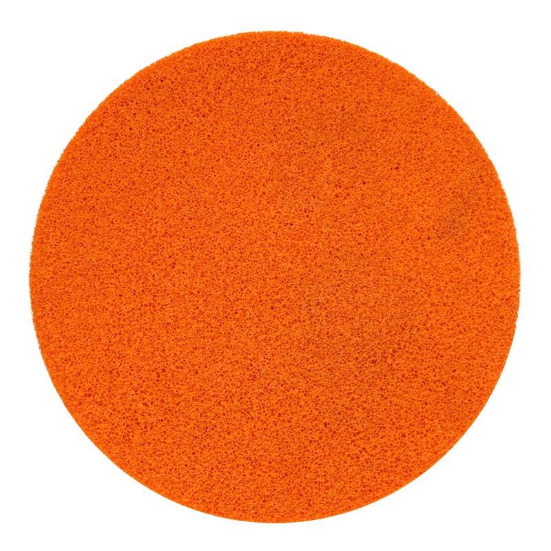 16" Velcro Sponge Disc, Orange, Fine